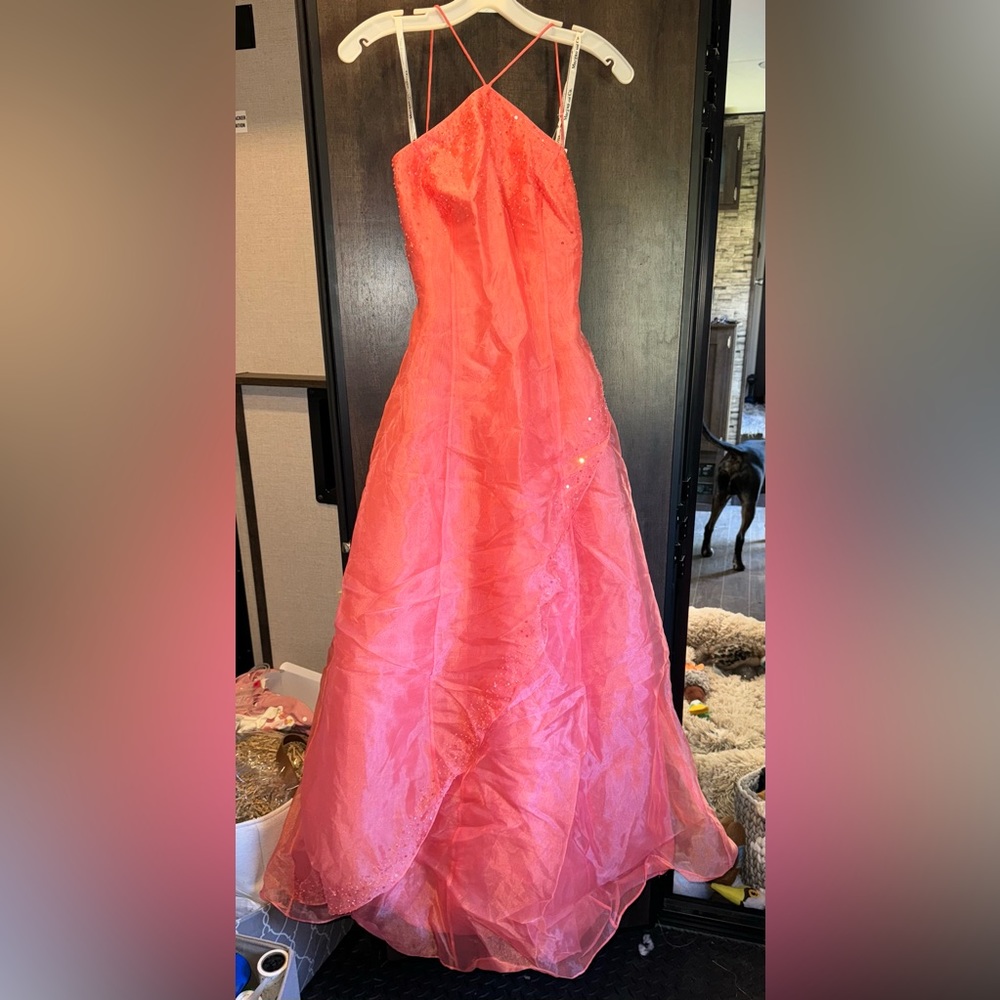 Coral Prom Dress size 7/8